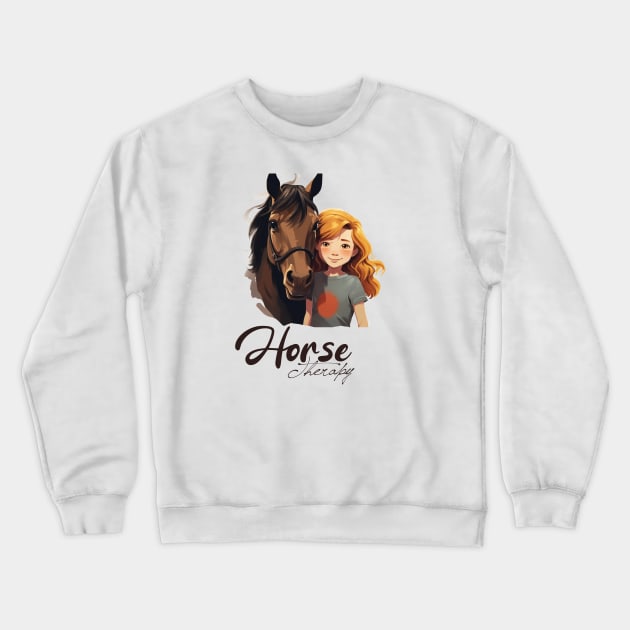 Happy Horse Crewneck Sweatshirt by ArtRoute02